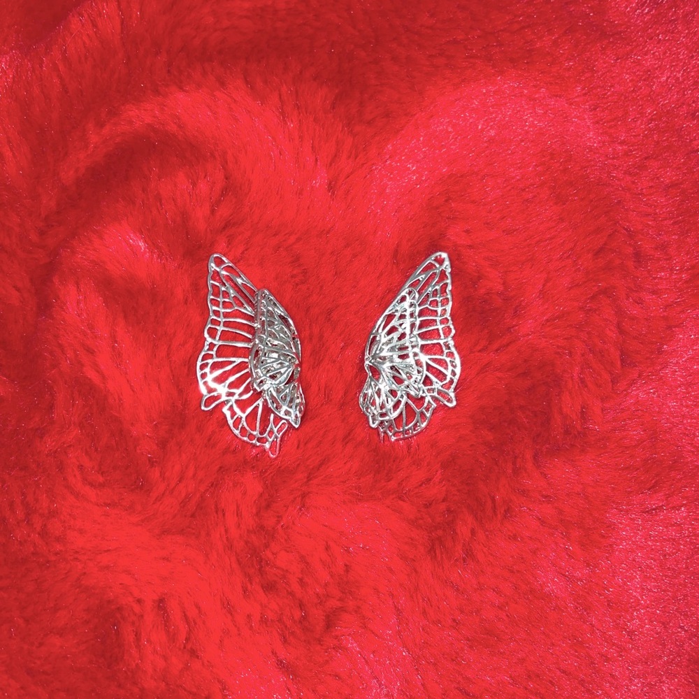 Butterfly wing earrings!